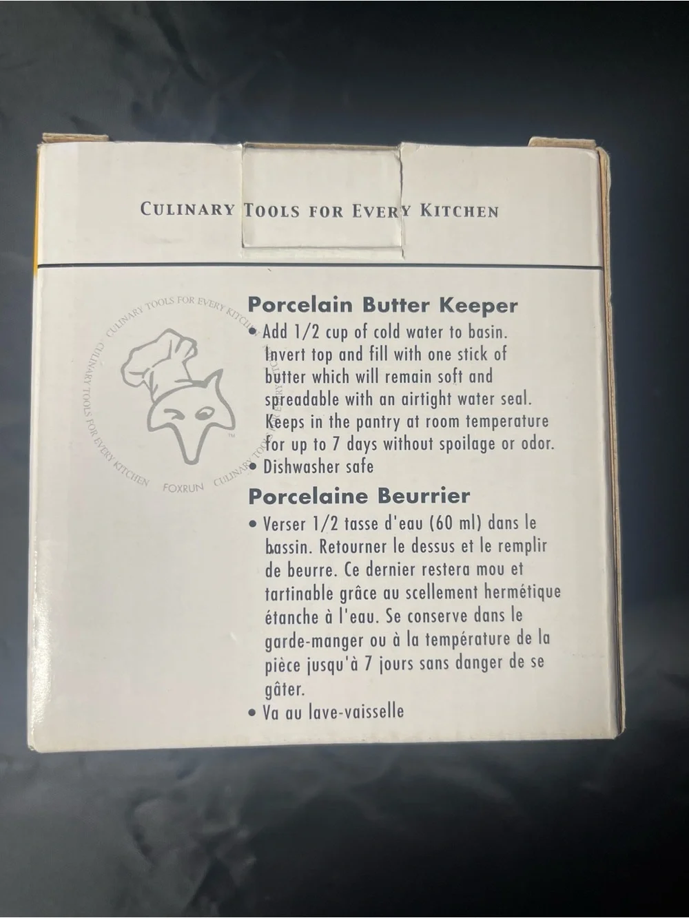 Porcelain Butter Keeper - White